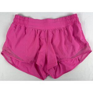Lululemon Hotty Hot Low Rise Lined Short 2.5" Size 6 Pink